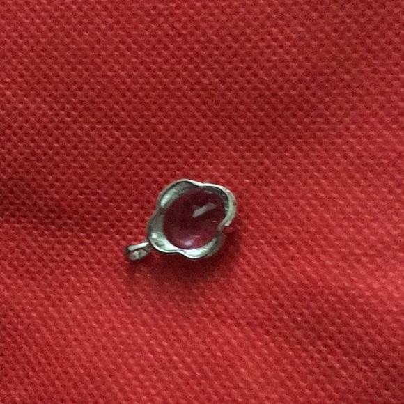 3.93 CT AMETHYST & DIAMOND PENDANT - Picture 3 of 3